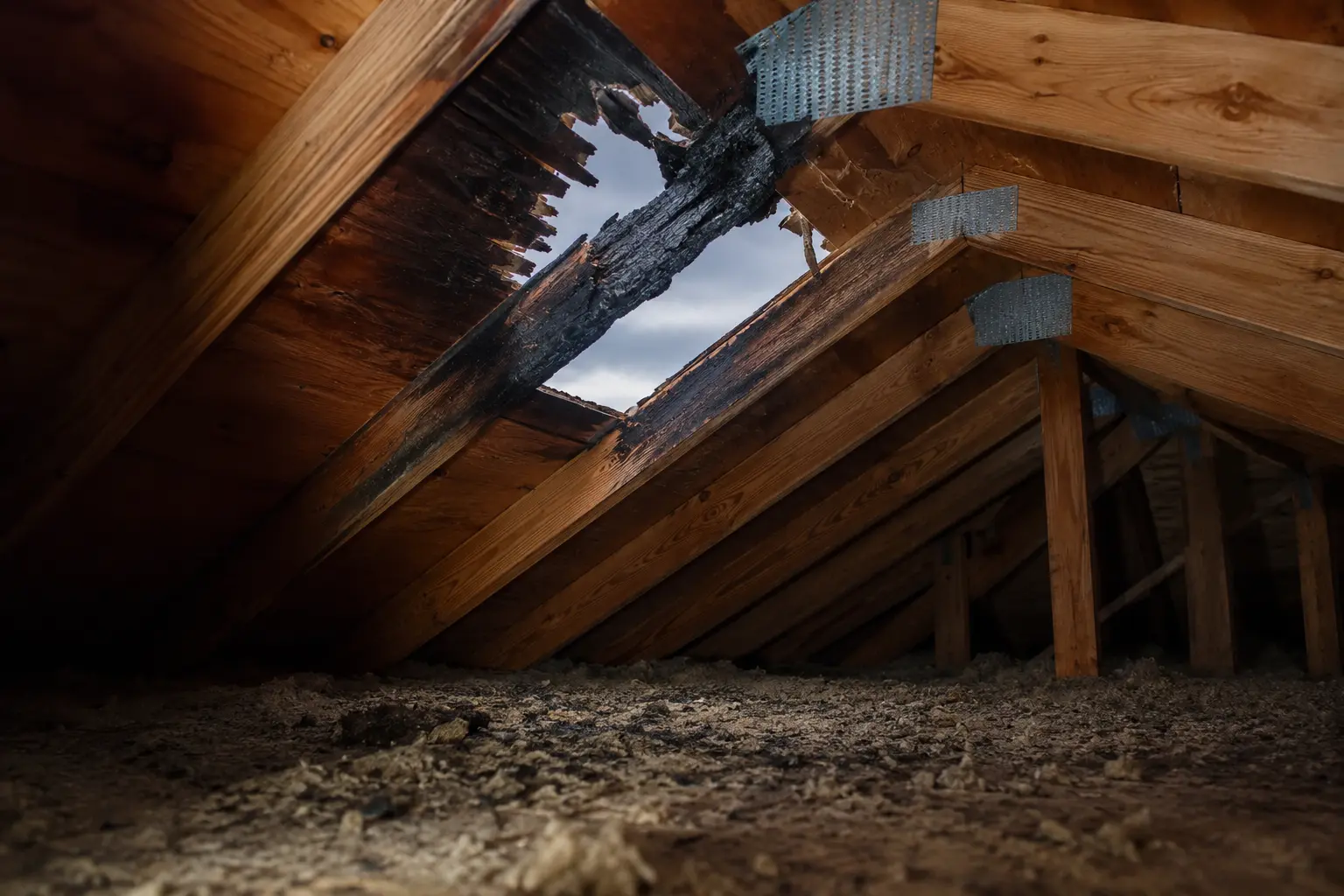 Lightning Strike Fire Damage